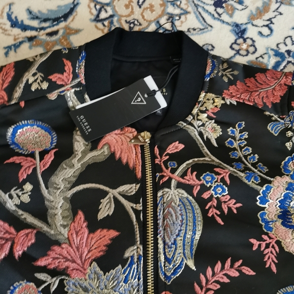 2/50 Guess big girl  Hayal Printed Bomber Jacket - Picture 6 of 11